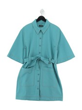 Stine Goya Shirt Midi Dress L in Green