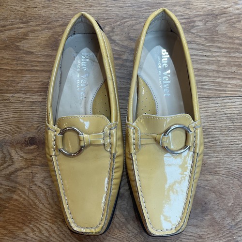 Blue velvet court shoes size - shoes,