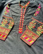 Khaadi Kurta Angrakha Dress Size 12, Embroidered