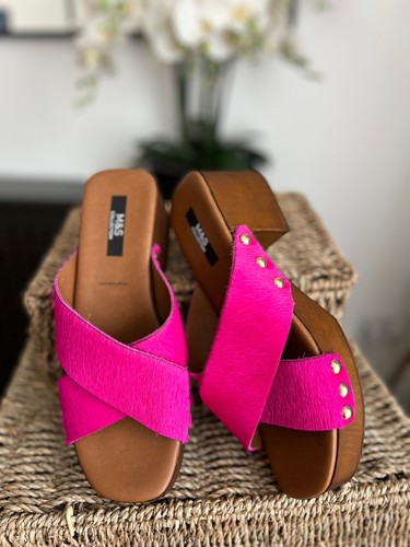 Bright pink pony hair - m&s,