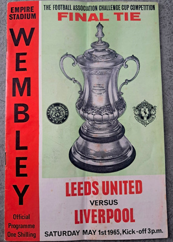 Cup final programme wembley - cup,