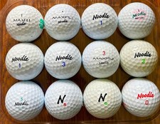12 MAXFLI NOODLE PEARL/GRADE A GOLF BALLS 