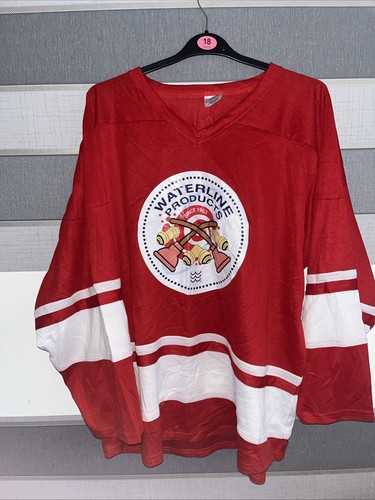 Red white hockey jersey - hockey,