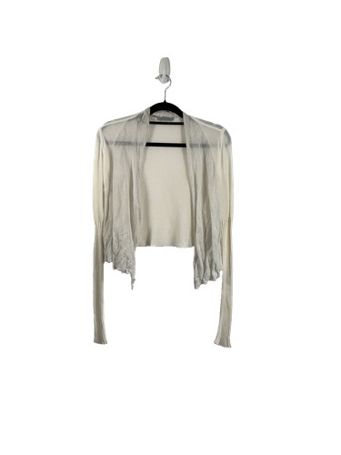 Sarah pacini cream ribbed open - cream,