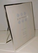 LOVELY SIXTREES SILVER PLATED PIVOTED 10x8" PHOTO FRAME 