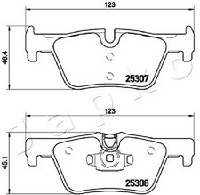 Brake pads Rear Axle 510102