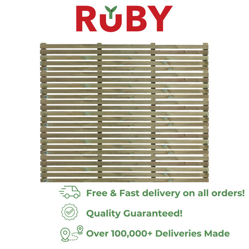 Contemporary slatted fencing - contemporary,