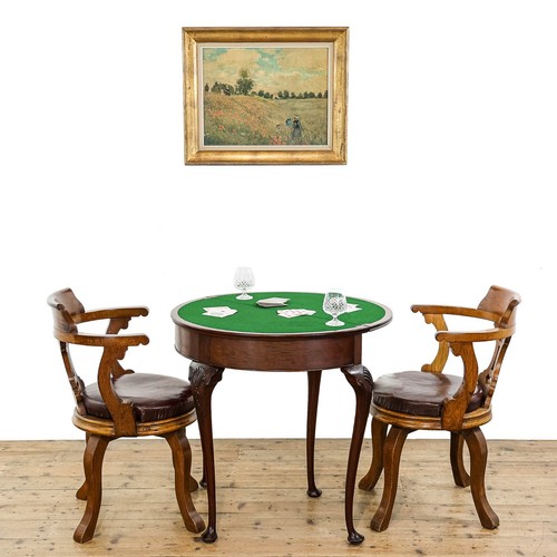 Vintage mahogany demi lune - demi,