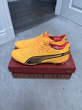 PUMA King Ultimate FG/AG Elite Football Boots Orange Size UK 10.5 Brand New