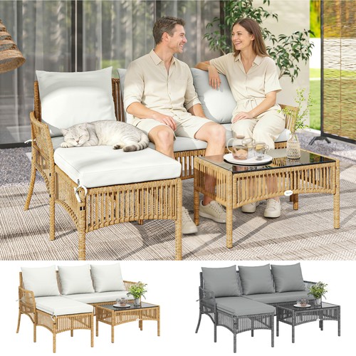 Piece rattan garden - 3,