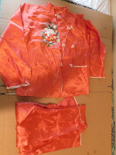 Vintage embroidered silk 2 - embroidered,