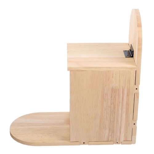 Wooden squirrel feeding box - wooden,