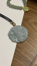 Jade dragon pendant - jade,