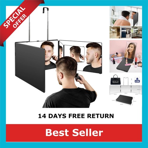 Trifold makeup mirror portable - trifold,