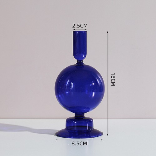 Nordic glass candle holder - glass,