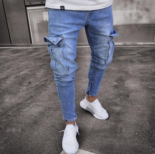 Mens ripped distressed - ripped, skinny