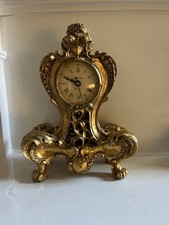 Richard Ward Winchester Golden Ornate Mantle Clock Louis XV Rococo Style Working