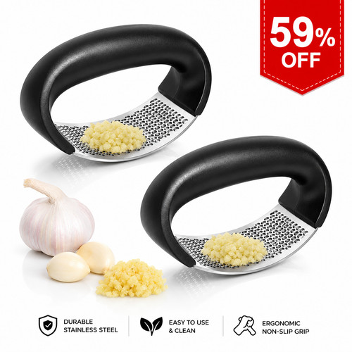 Stainless steel garlic - stainless,