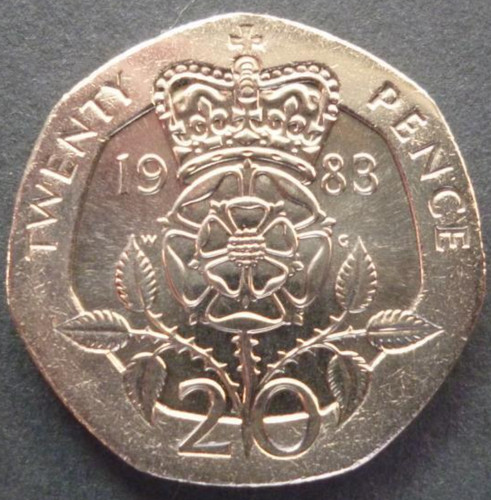 1983 uncirculated twenty pence - uncirculated,