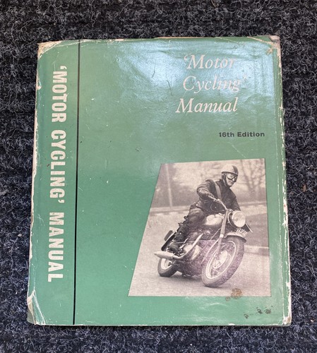 Vintage motorcycle manual book - vintage,