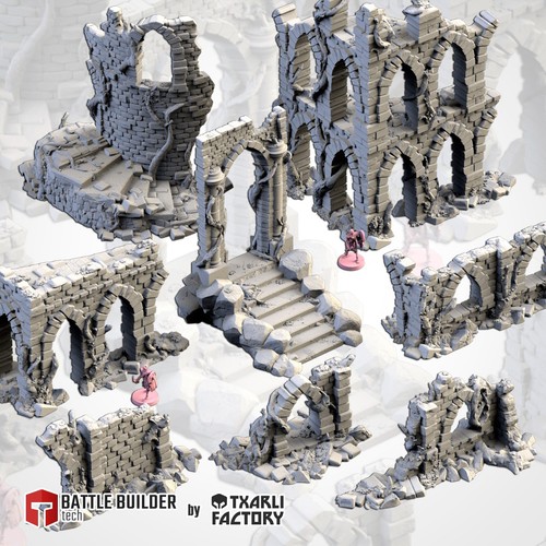 Abandoned city ruins - abandoned, terrain