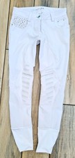 ANIMO White Stunning Compition Breeches UK Size 6-8 [32]