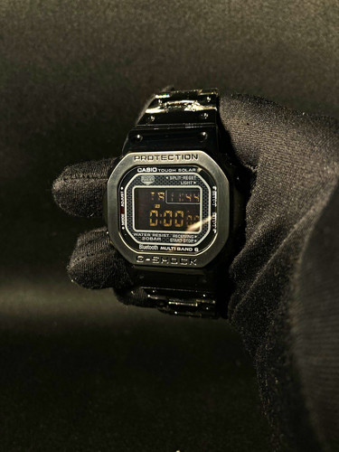 Black metal casio shock - black,