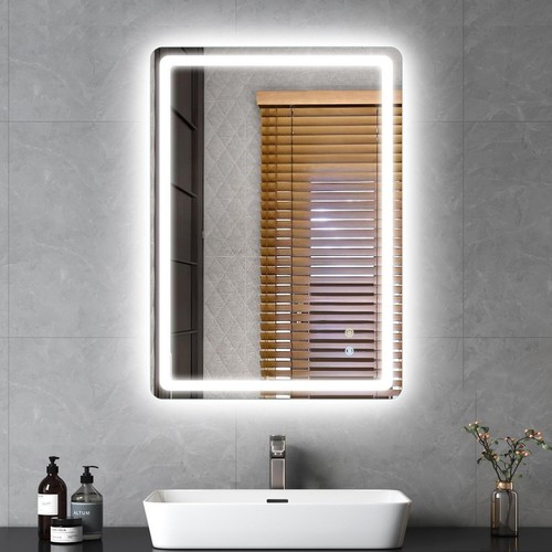Led lighted bathroom mirror - led,