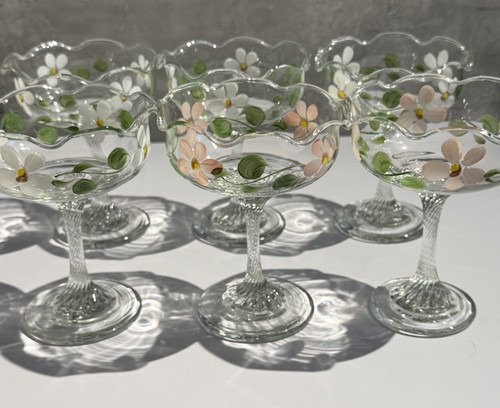 Vintage fluted glass dessert - fluted,