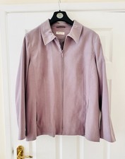 BON MARCHE (BM) JACKET  Size 22 in dusky lilac. shortened sleeves pit to pit 25”
