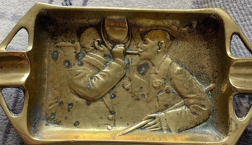 Rare vintage solid brass - vintage, gents