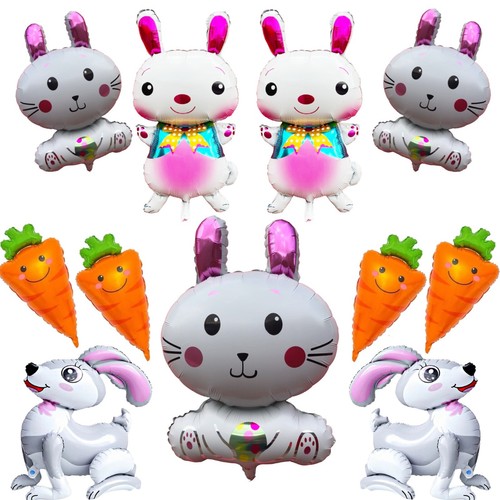 Happy easter balloon bunny - easter,