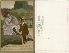 BB Birn Brothers 272 Romantic Couples Edwardian Umbrella