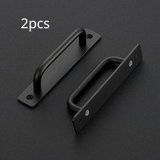 2Pcs Black Door Pull Handles