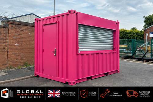10ft shipping container kiosk - 10ft,