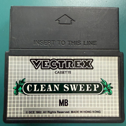 Clean sweep vectrex game - -,