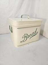 Vintage Enamel Bread Bin Cream