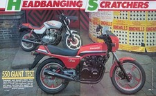 SUZUKI GS550 KATANA vs KAWASAKI GPz550 ORIGINAL 1982 COMPARISON TEST 9 PAGES