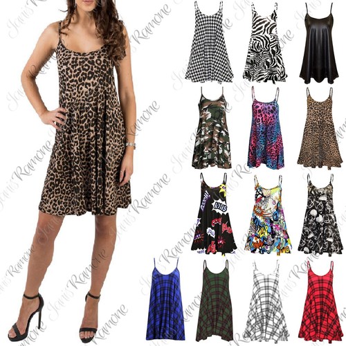 Womens printed cami dress - cami,