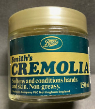 A VINTAGE (empty) JAR OF 'BOOTS Company'  "CREMOLIA"   HAND CREAM ~ NON GREASY