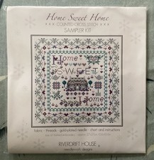Riverdrift House Sampler Home Sweet Home Cross Stitch Kit