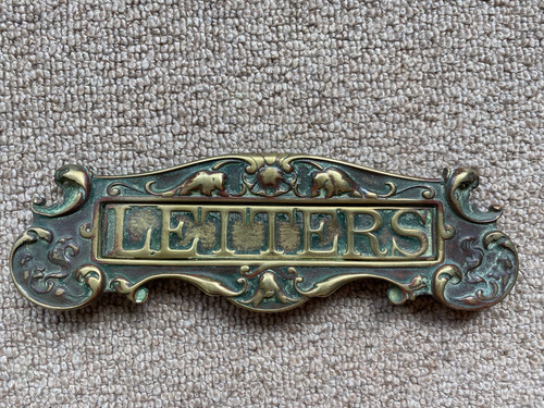 Superb brass letterbox very - letterbox,