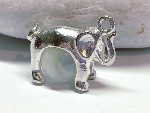 Sterling silver 925 elephant - silver,