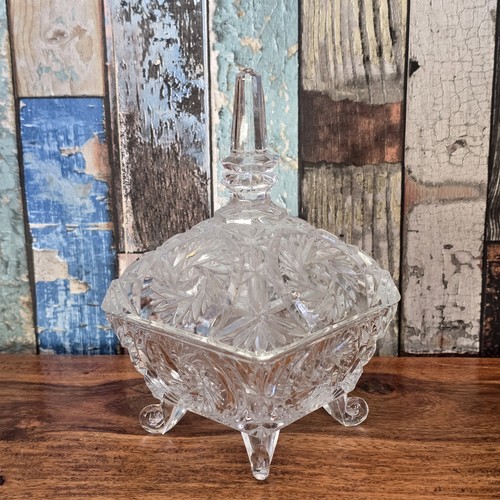 Vintage cut glass crystal - glass,