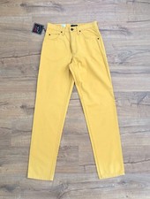 RARE VINTAGE Y2K PAUL AND SHARK YELLOW COTTON CHINO JEANS 30"/34" GENUINE N.O.S