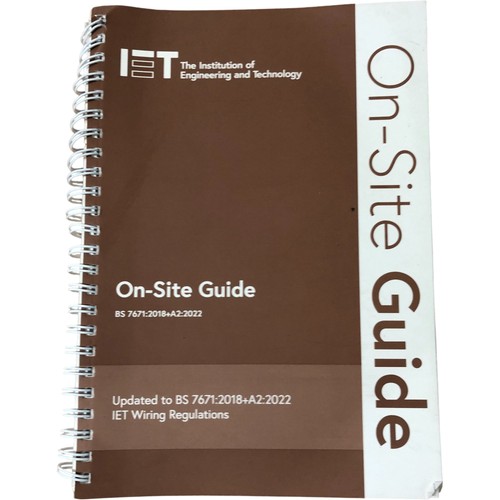Iet site guide 7671 2018 - iet, on-site