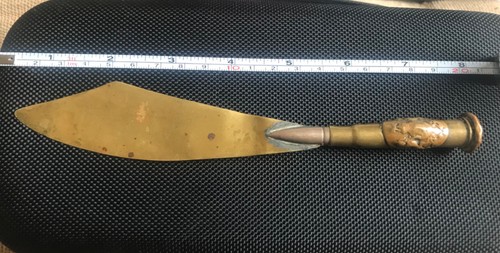 Rare british ww1 brass - british, letter