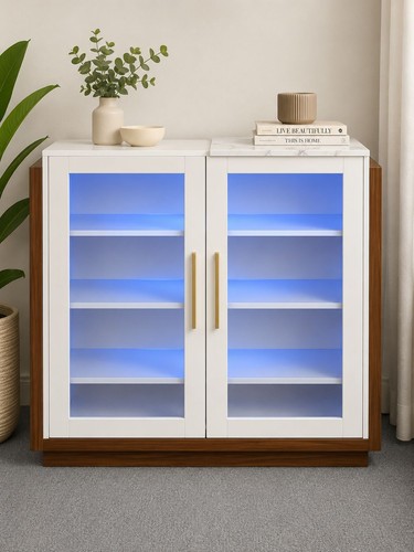 Led display cabinet with glass - display,