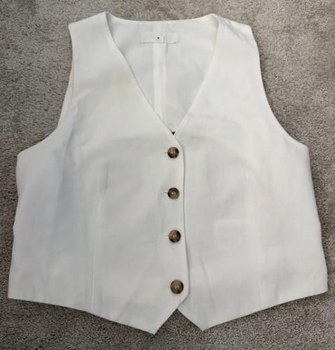 Zara linen vest size - linen, s