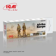 ICM UA 3077 - Afrika Korps Acrylic Paint Set